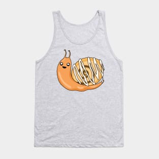 Kawaii Cinnamon Roll Snail Tank Top